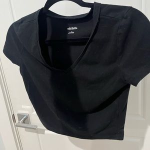 Black Cropped Top